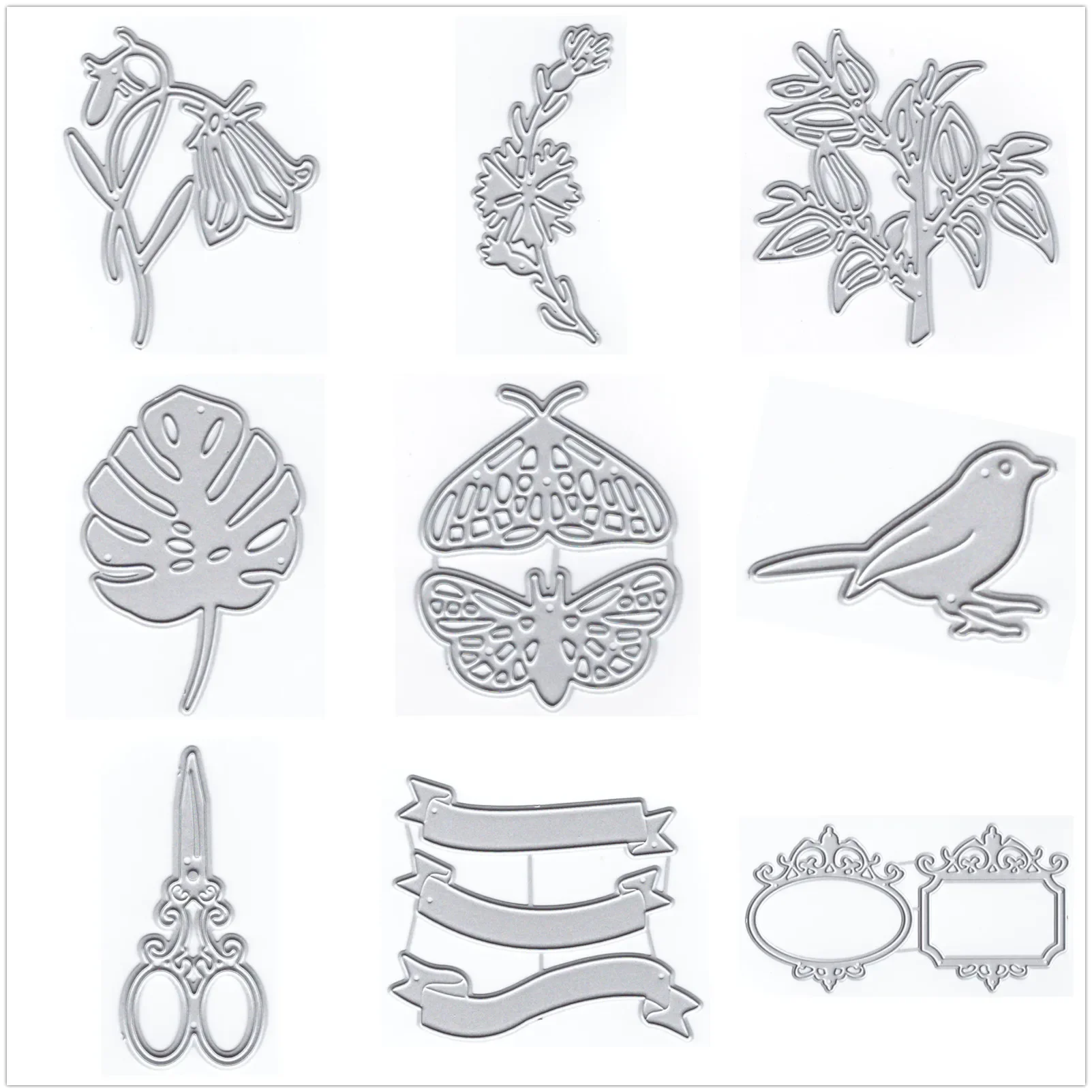 (19 Styles) Animal Flowers Metal Cutting Dies for Card Making Paper Embossing Die Cuts Sets Album 2024 New Templates Stencils