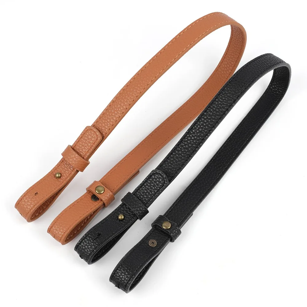 Replacement Adjustable Size 53-58cm Bag Strap PU Leather Bag Handle Adjustable Handle Strap Lady Shoulder Bag DIY Accessories