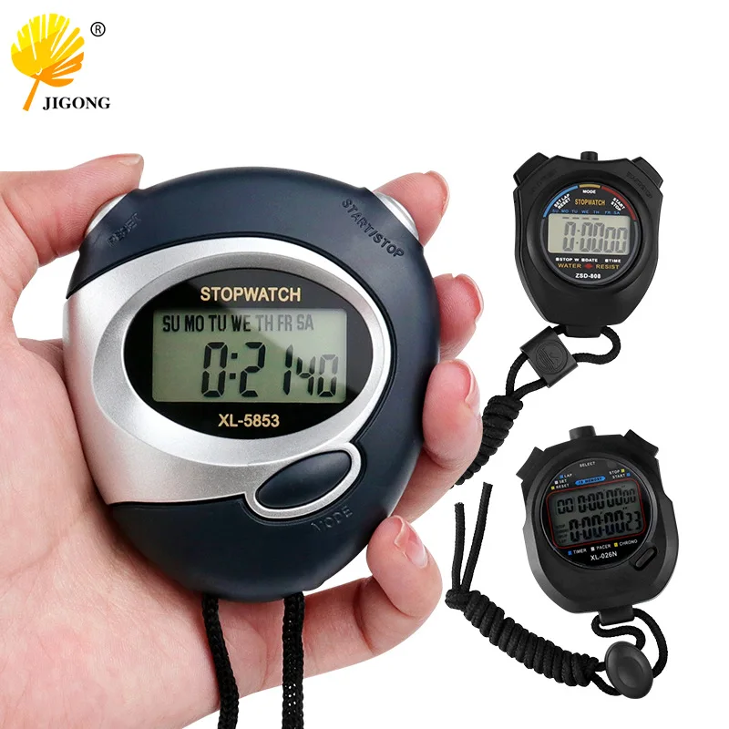 Electronic stopwatch hand stopwatch, student sports stopwatch electronic timer, sports and fitness training electronic stopwatch