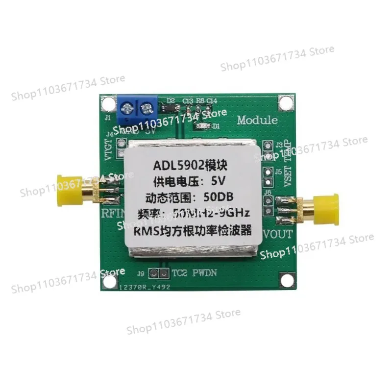

ADL5902 Module 50MHz-9GHz RMS RF Power Detector Meter 65dB TruPwr Detector