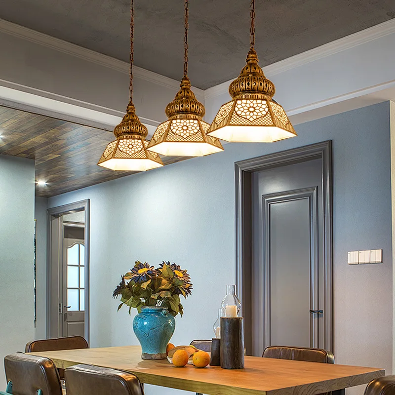 Lamp Xinjiang characteristic restaurant chandelier industrial style creative cafe bar bar booth decoration