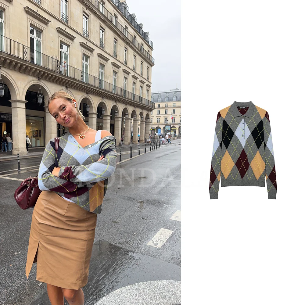 KONDALA 2026 Autumn Winter Luxury Knitted Energetic Versatile Women Sweaters Holiday Garden Parties Hiking Ladies Sweaters