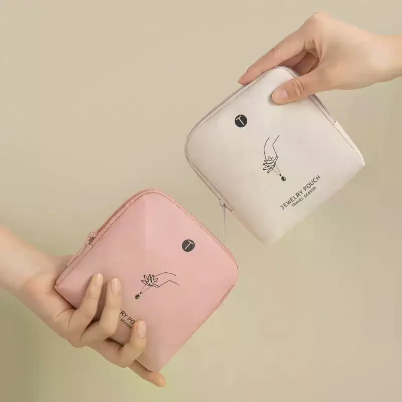 

Portable Luxury Jewelry Bag Small Travel Organizer With Compartments Waterproof Pouch For Earrings Bracelets Rings