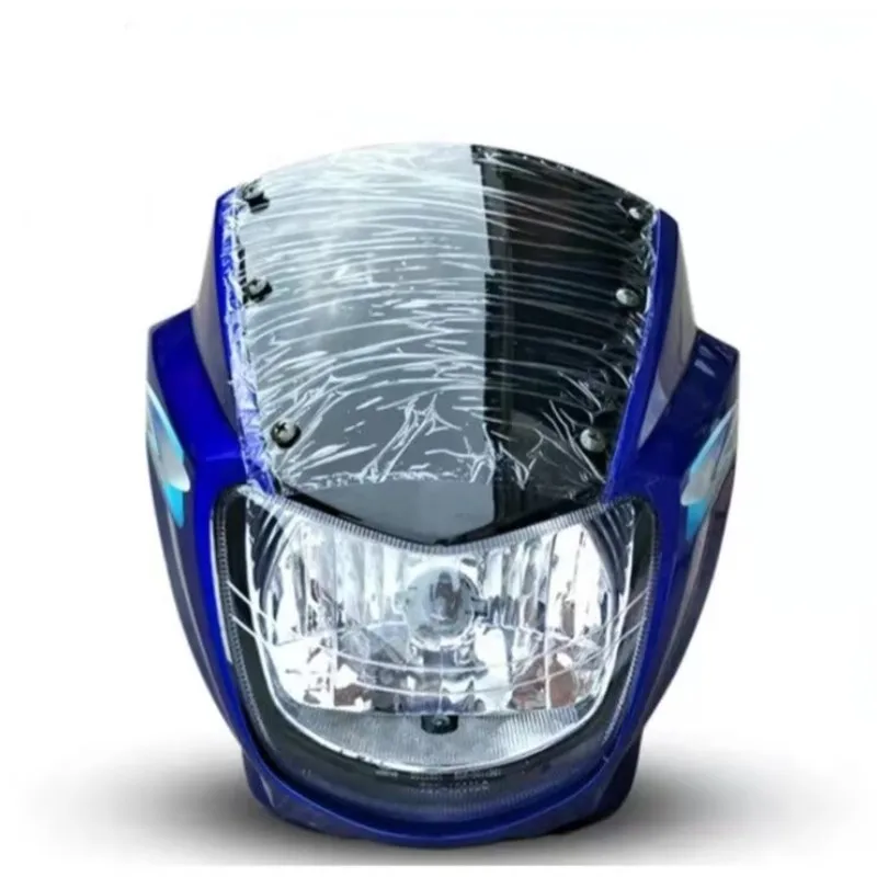 Cubierta de conducto de aire para motocicleta, carcasa de cristal para faro, adecuada para 150 HJ125K-2A Yinbao HJ125-7A-7D