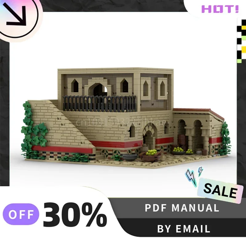 [2068 قطعة] مجموعة مكعبات بناء إبداعية مخصصة لمنزل MOC ألعاب تعليمية جذعية لتقوم بها بنفسك مجموعة نماذج البناء هدايا عيد الميلاد