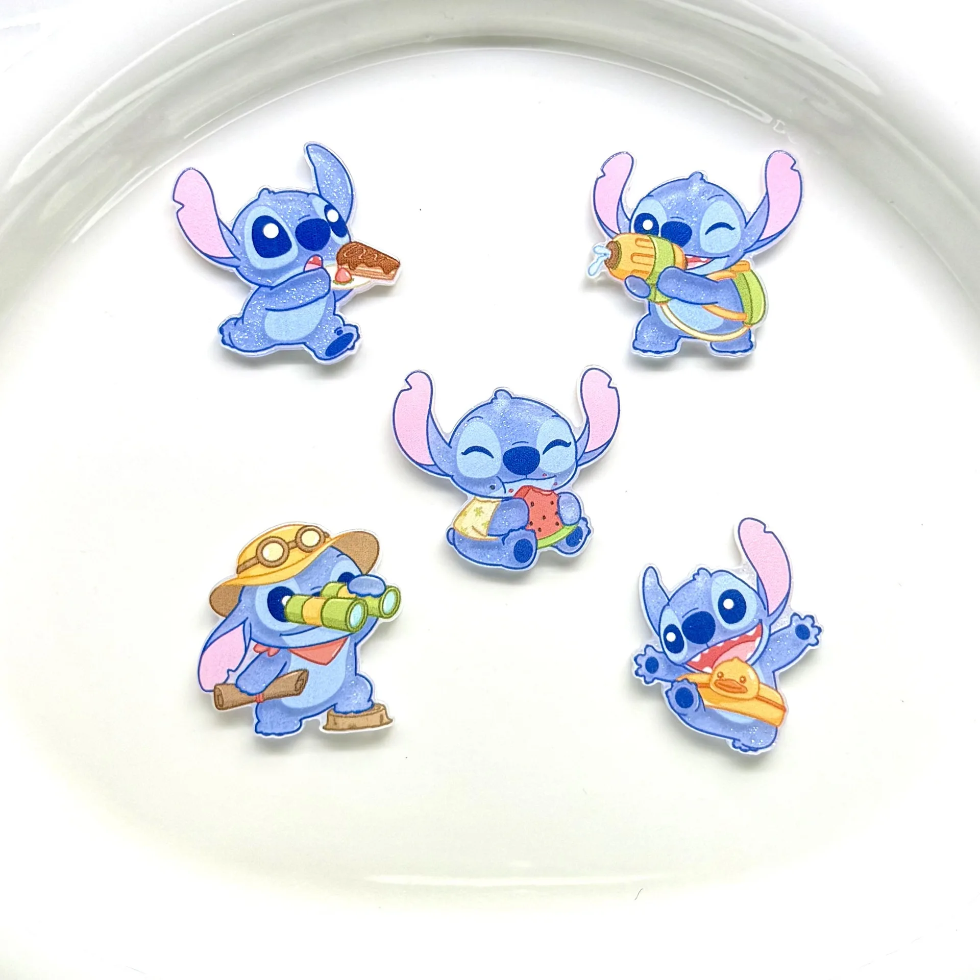 Miniso's new acrylic jewelry small accessories cute cartoon Stitch DIY