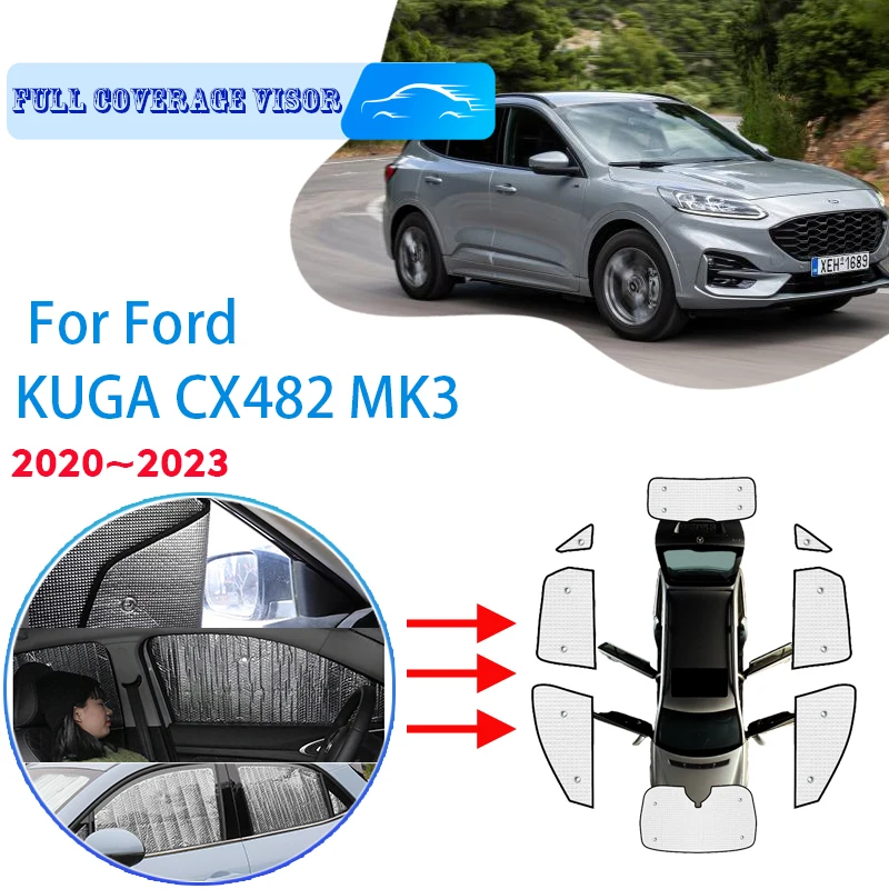 

For Ford KUGA MK3 CX482 2020 2021 2022 2023 Car Window Windshield Sunshade UV Protection Reflector Sun Shade Auto Sun Visor