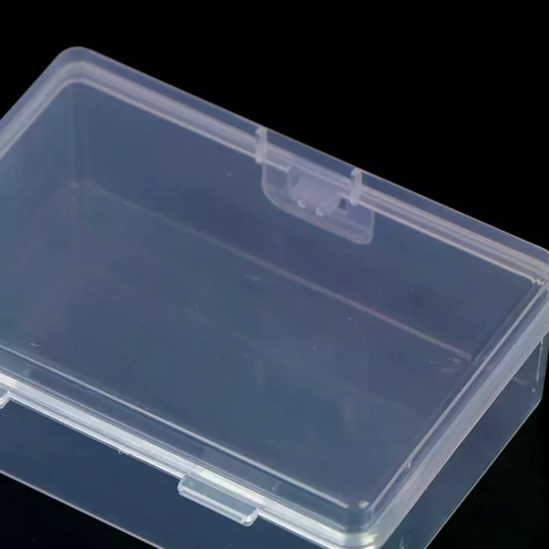 NEW Small Semi-Transparent Plastic Cards Cases Folder Matte Flip-Top Jewelry Box Accessories Storage Organize Packaging Boxes