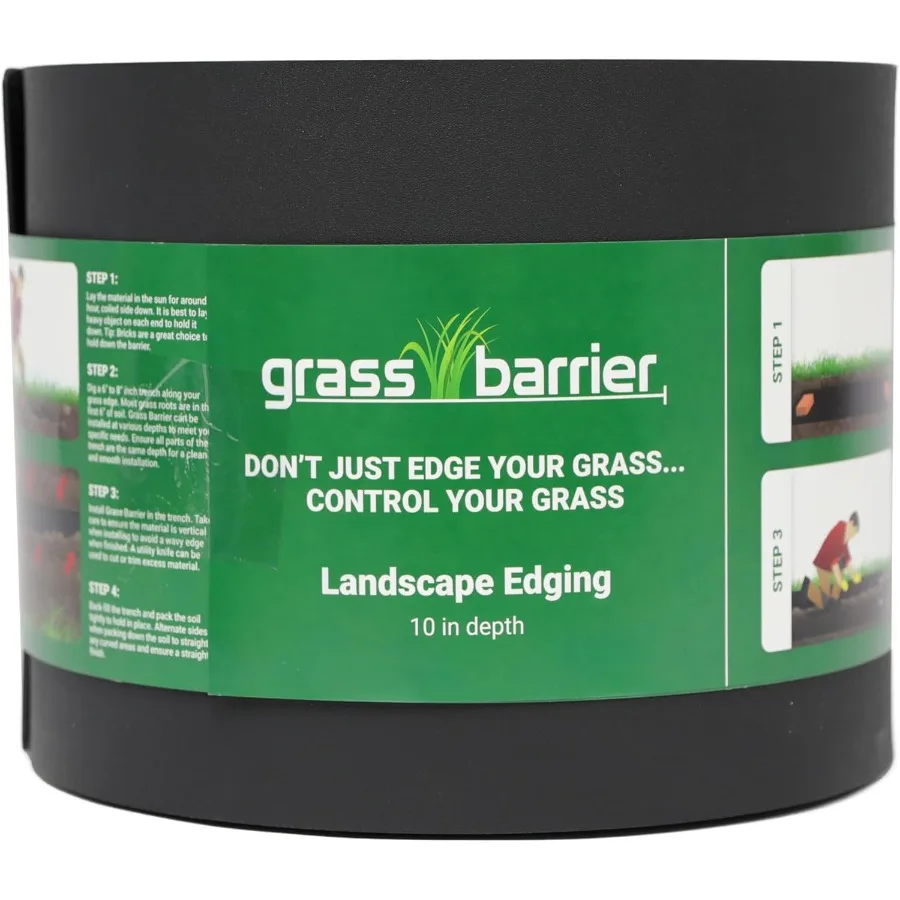 

Ландшафтная окантовка — 10, глубина 150 футов — прочный пластик, черный. Простая установка и долговечность.