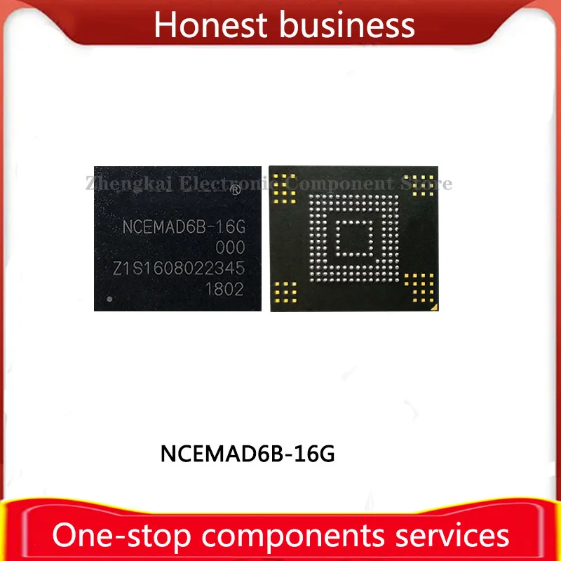 NCEMAD6B-16G EMMC BGA153 16GB NCEFES76-16G 100% Quality KLMAG4FEAC-B002 KLMAG2EAC-B031 KLMAG8DEDD-B101 JW788 MTFC16GLTAM-WT Chip