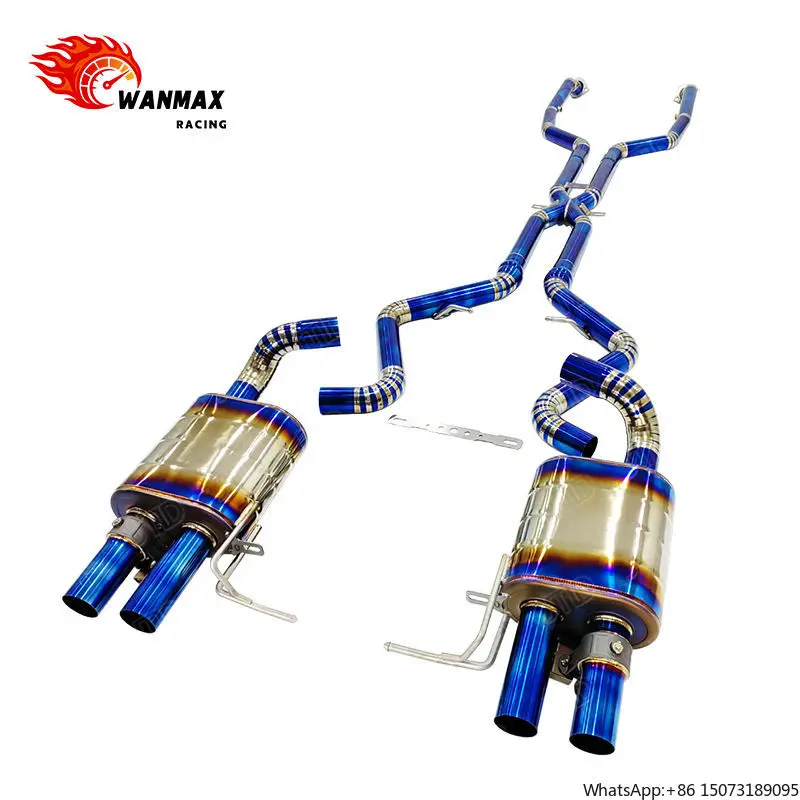 

Titanium Alloy Catback Muffler Exhaust System for 2008-2013 M3 E90 E92 E93 Exhaust Equal Length
