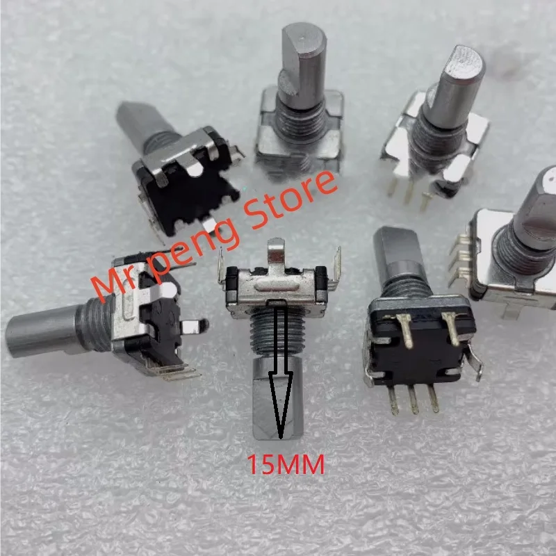 

5pcs for BOURNS encoder with push-switch smooth feel axis length 15MM