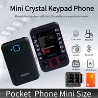 GSM 2G Ultra Thin Palm Button Phone For Children Mini Size Dual Sim Flashlight Speed Dial Blacklist Pocket Phone For Kids Cheap