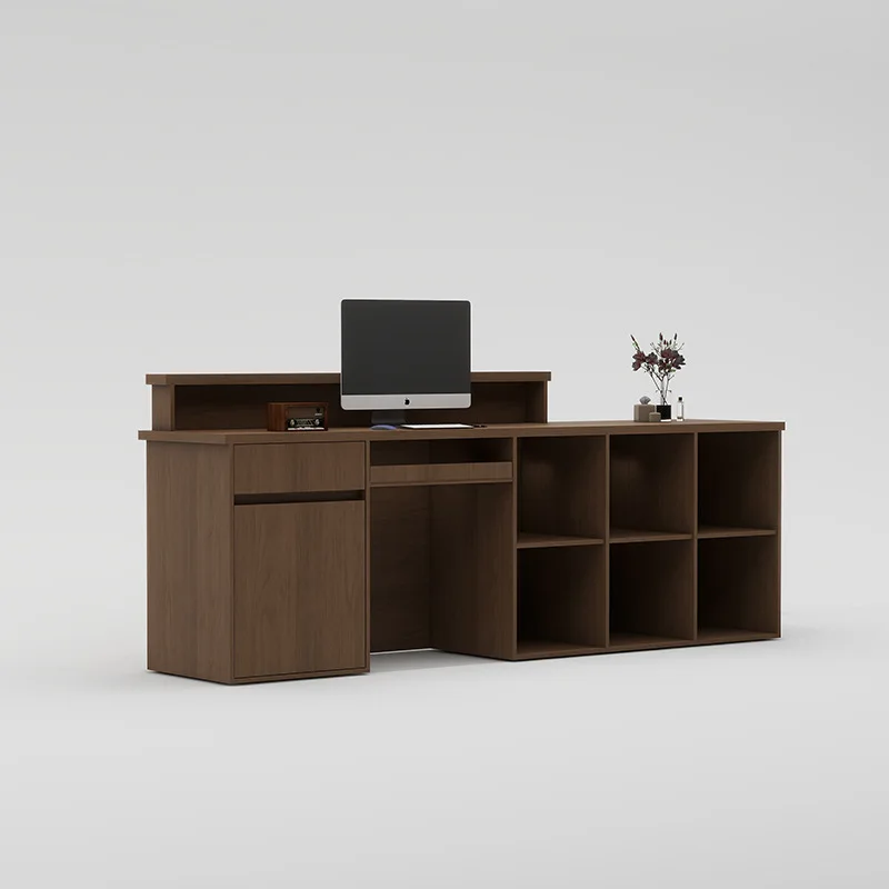 Small simple rattan cash register counter, beauty salon, clothing store, shop, bar, table, counter