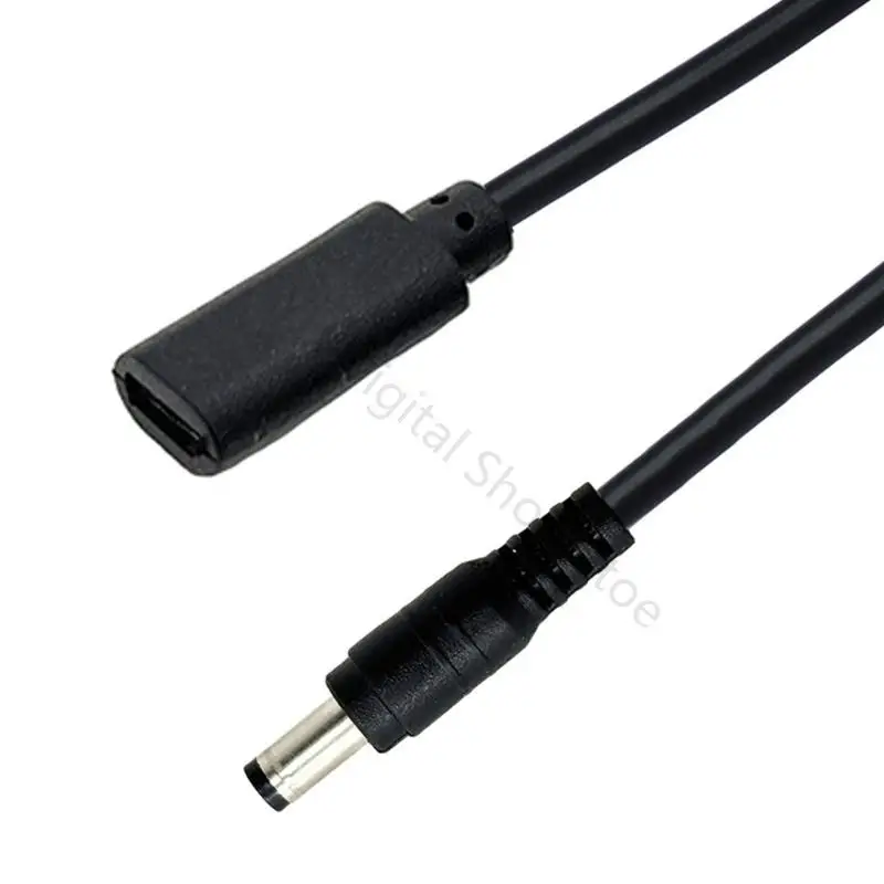 96BA Replacement USB Female Port to 5.5 x 2.1 mm Male Cable for Aging Test Use