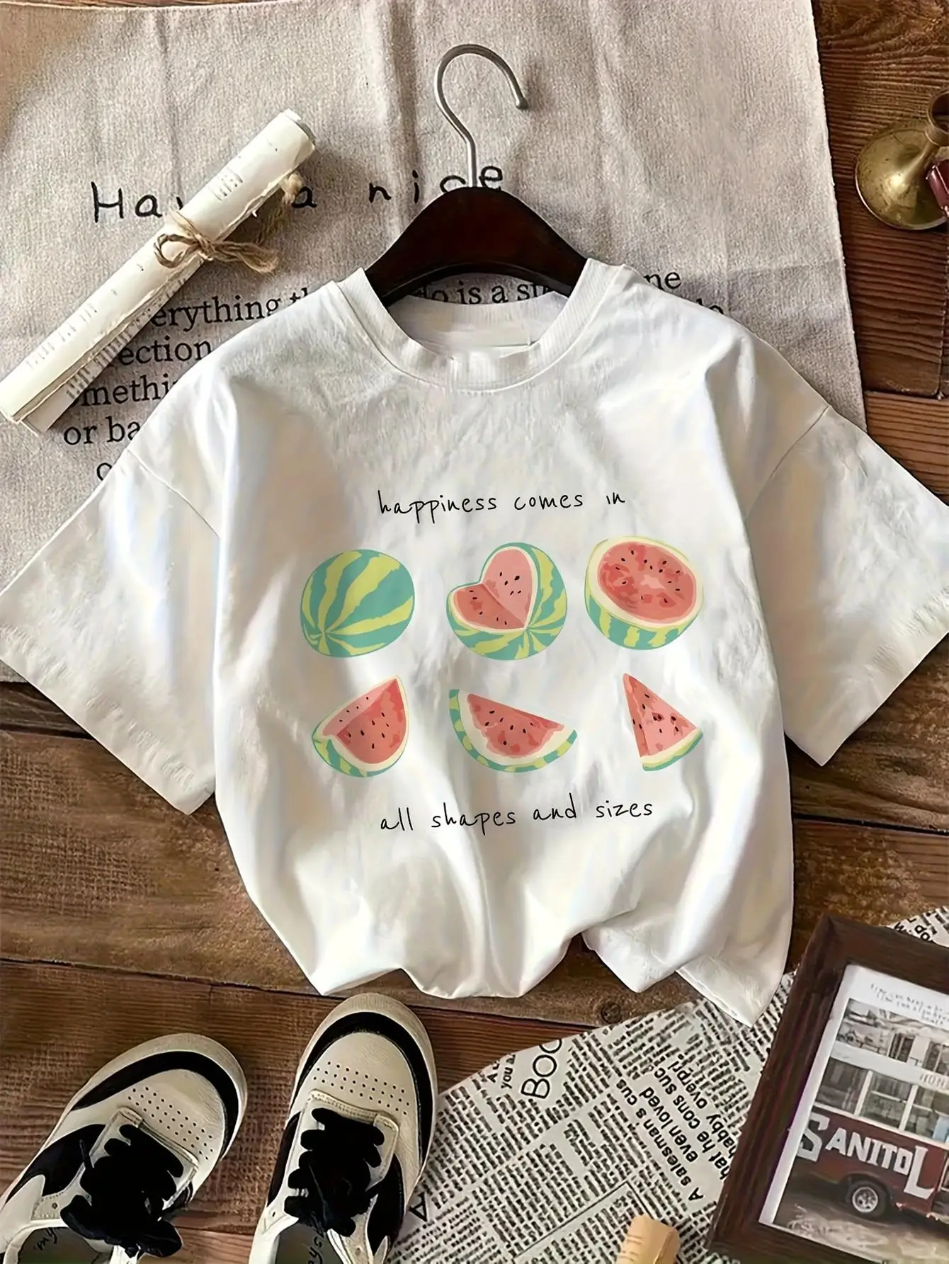 Women's Watermelon Print Cute 