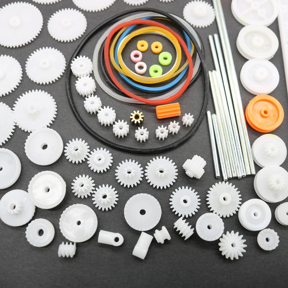 

Model Plastic Gear Model Vehicle Parts Parts Plastic 0.5 Module 82Pcs Accessories Car Craft DIY 100% Brand New