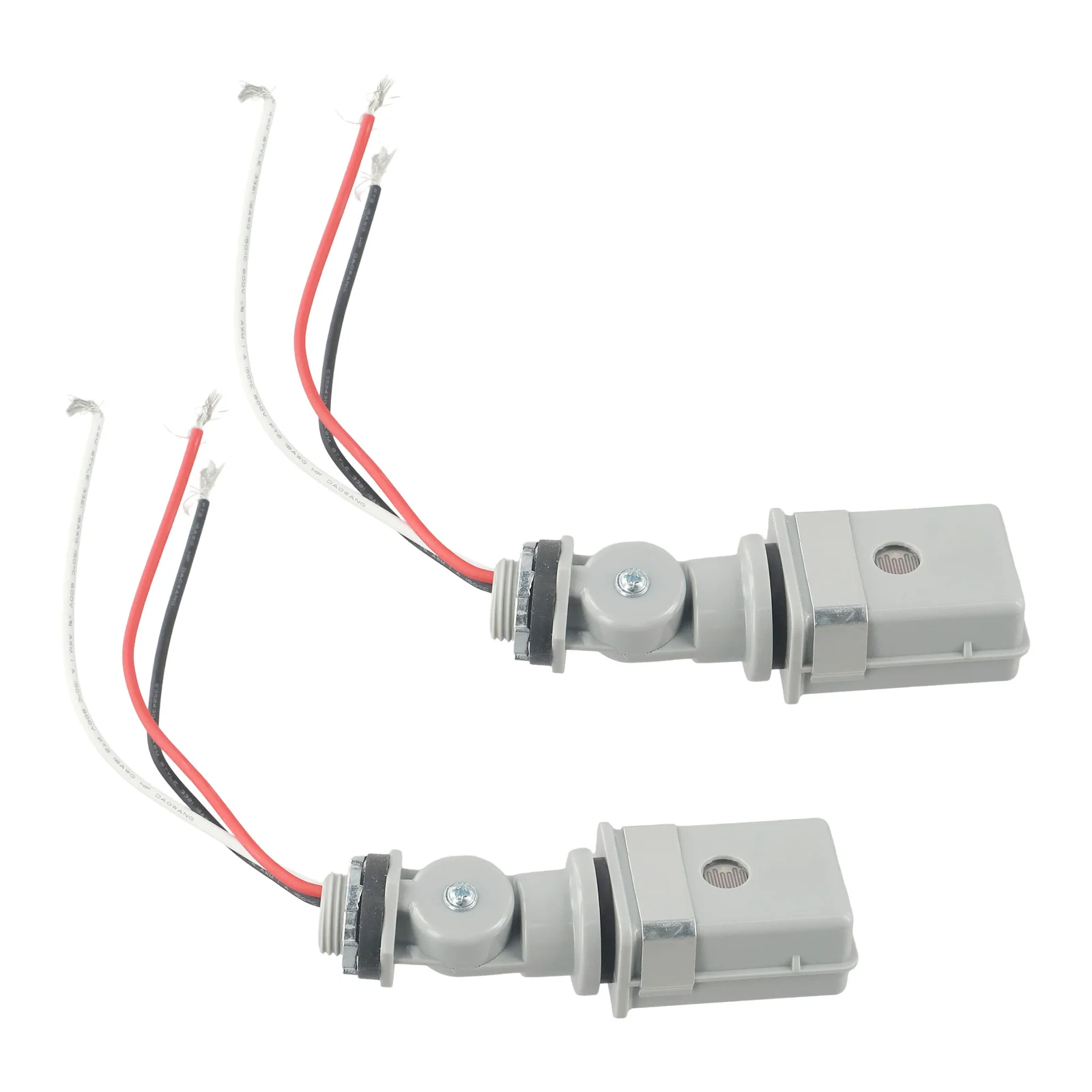 2Pcs Photocell Sensor 120VAC Swivel Mount Photocell For Outdoor For Lighting Rotatable Light Controller Photoelectric Switch