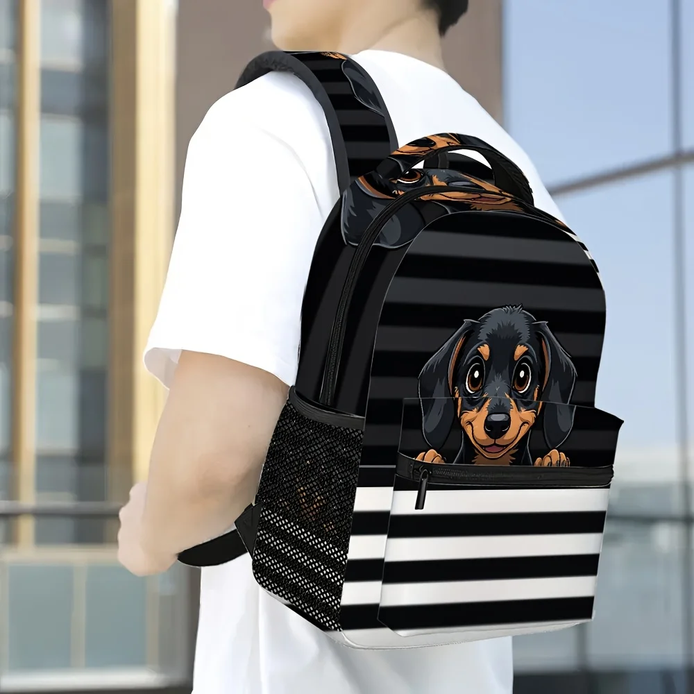 1pc Dachshund Dog Backpack Adjustable Shoulder Straps Perfect for A Comfortable Fit for And Teens for Teenager