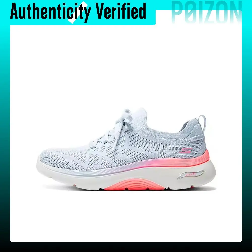 Skechers Women's GO WALK Soft And Comfortable Low top Casual Shoes Women's Light Gray 125320-GYPK