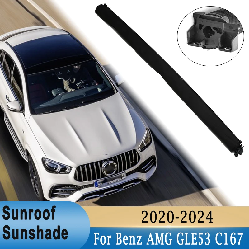 

Panorama Sunroof Sunshade Curtain Cover Assembly A1677808700 For Mercedes-Benz GLE C167 GLE350 GLE450 GLE53 AMG Coupe 2020-2024