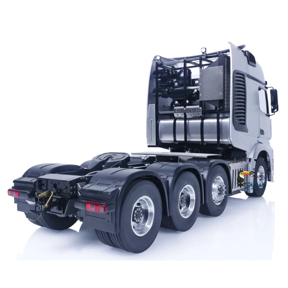 1/14 LESU RC شاحنة جرار RTR 8x8 هيكل معدني رف لتقوم بها بنفسك شاحنة تعمل بالتحكم عن بعد نموذج ضوء أنظمة الصوت الكبار RC اللعب