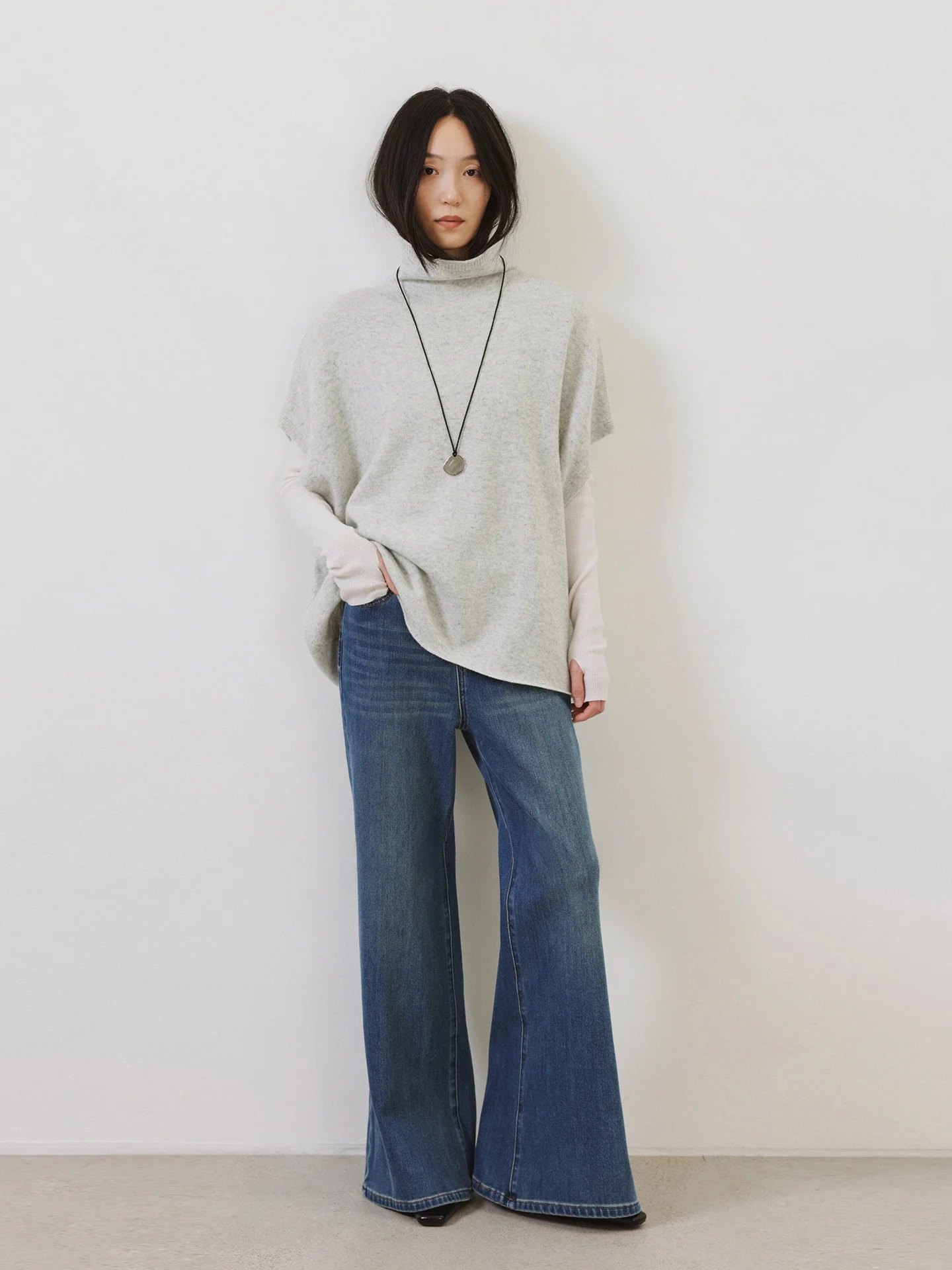 

Женские утепленные джинсы-клеш Seei с четырехсторонним стрейчем, на флисовой подкладке, винтажные, с эффектом потертости, из хлопка, с высокой талией, зимние теплые брюки