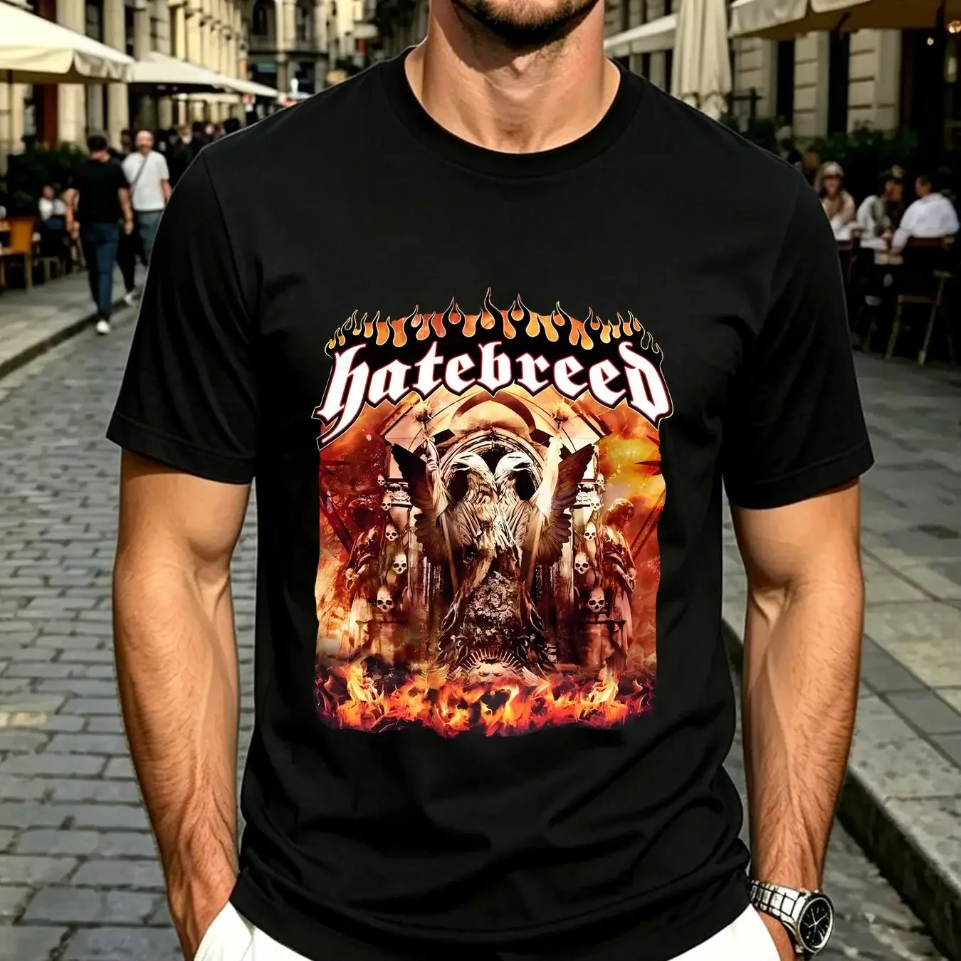 washed T Shirt 2006 Hatebreed Supremacy U2611 vintage Washed Casual Unisex Versatile graphic Comfortable fashion