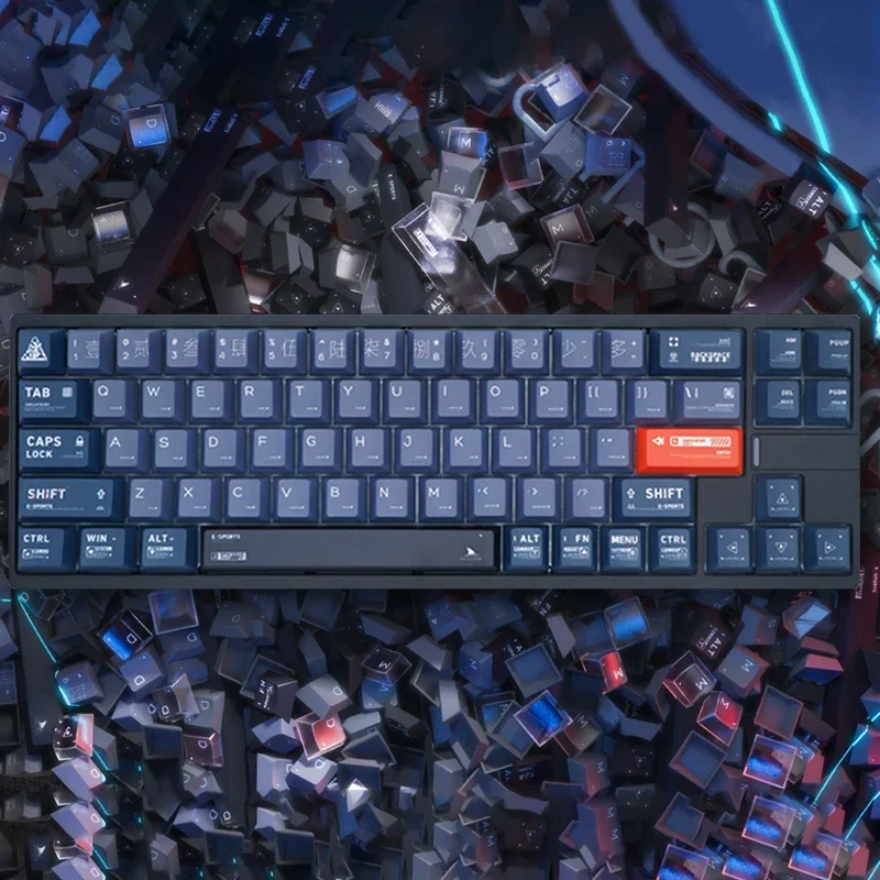 Darmoshark KT65MAX Wired Mechanical Keyboard Aluminum Hot Swap HIFI 8K 0.08ms RGB Customizable Magnetic Axis PC Gaming Keyboard