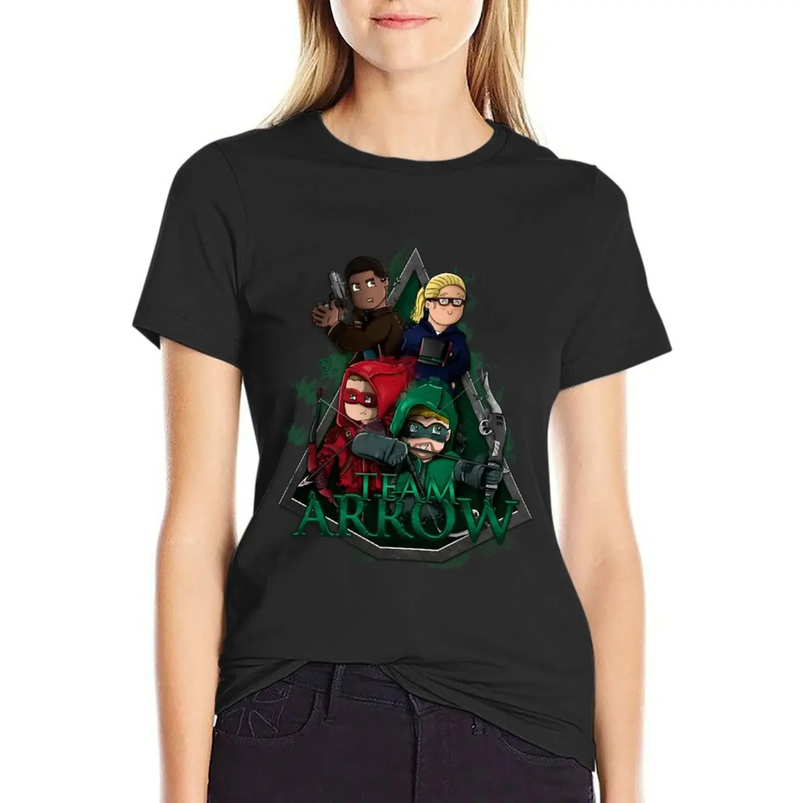 Team Arrow T-Shirt cute tops summer top anime clothes t-shirts for Women graphic tees