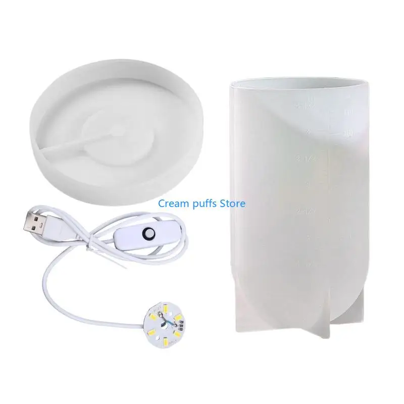 50LE Light Resin Silicone Mold Light Resin Mold Round Mold for DIY Desktop Ornaments