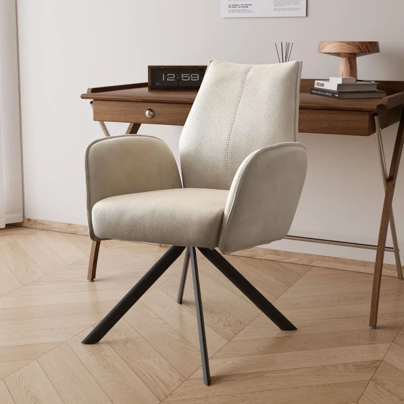 Minimalist light luxury work chair Home office comfortable study desk chair stool technology cloth leisure back boss chair