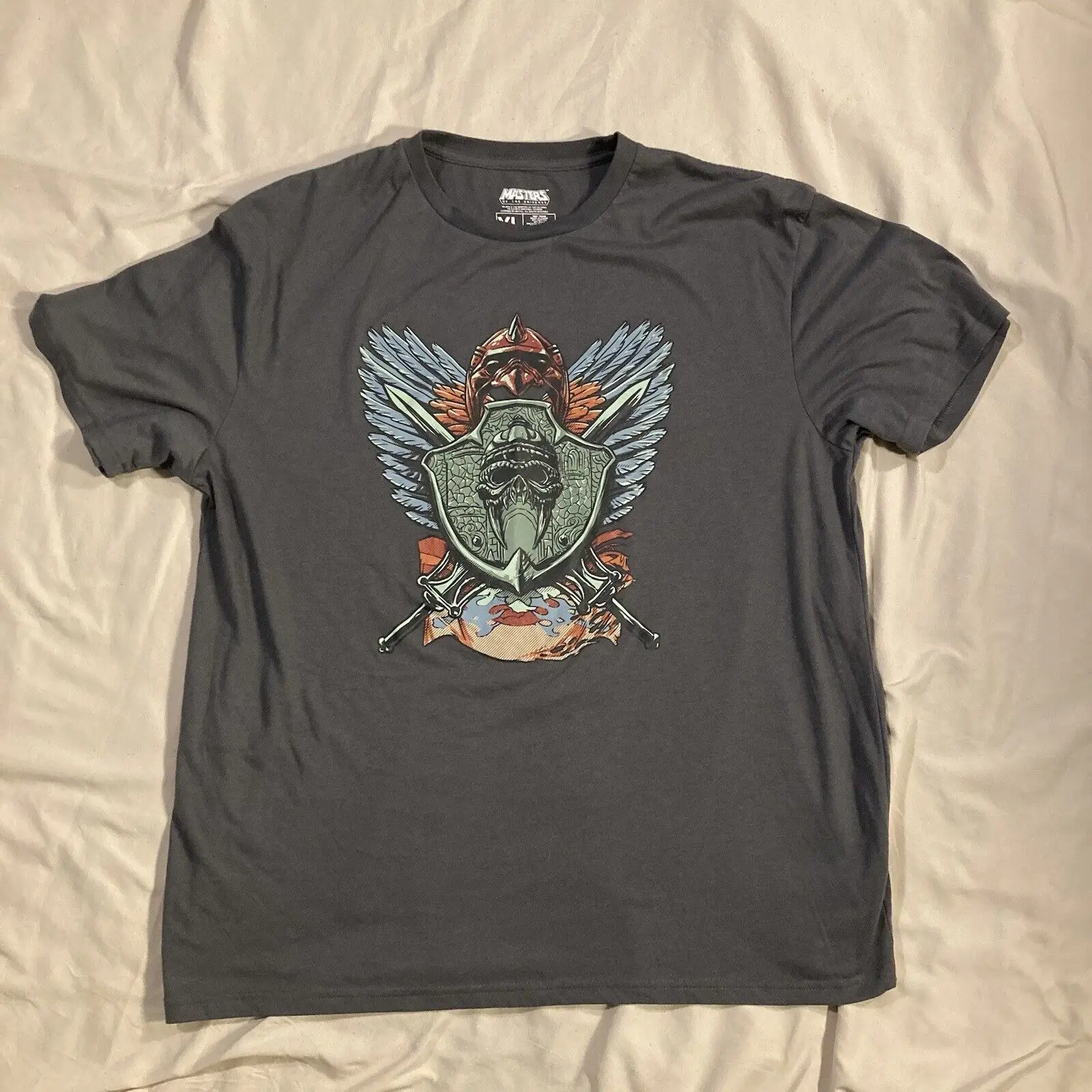 Мужская серая футболка XL, эксклюзивная свободная одежда, мастера Вселенной