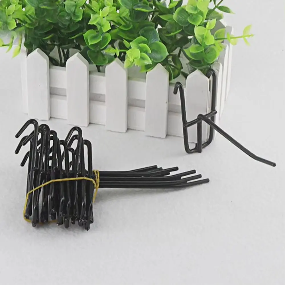 10Pcs New Retail Shop Mesh Stall Hangers Coat Bag Reusable Supermarket Shelf Hook Metal Wall Hook Mesh Panel Hooks