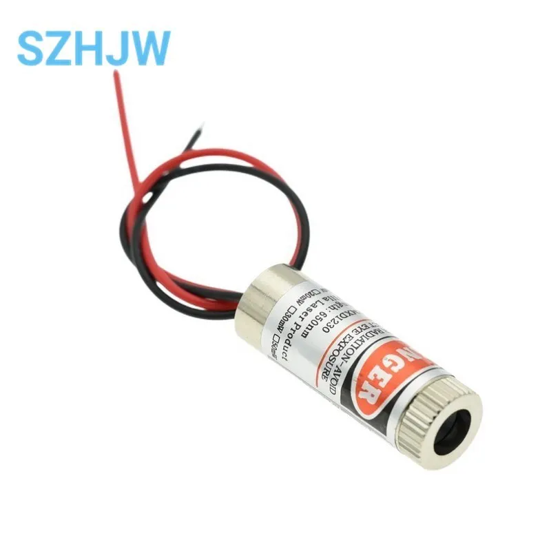 650nm 5mW Red Point / Line / Cross Laser Module Head Glass Lens Focusable Focus Adjustable Laser Diode Head Industrial Class