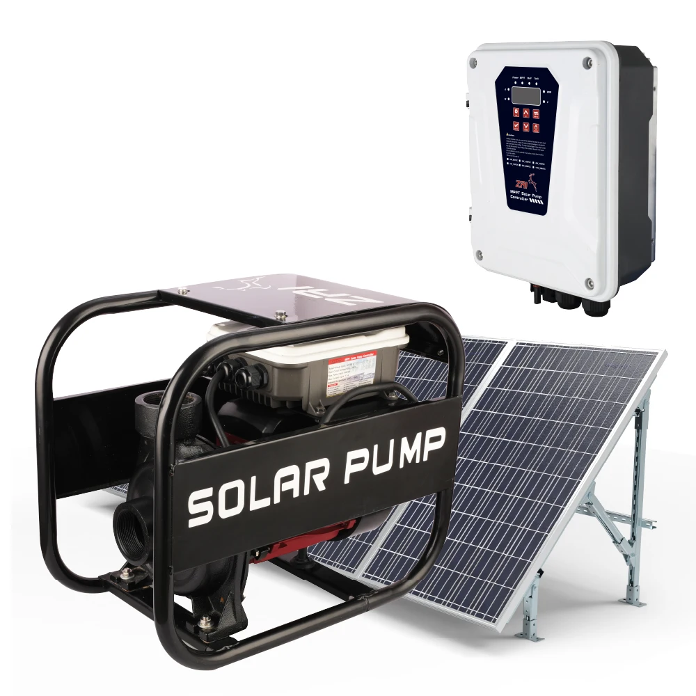 

ZRI MPPT Controller Solar Powered Water Pump Solar Submersible Pump Solar Panel With Water Pump