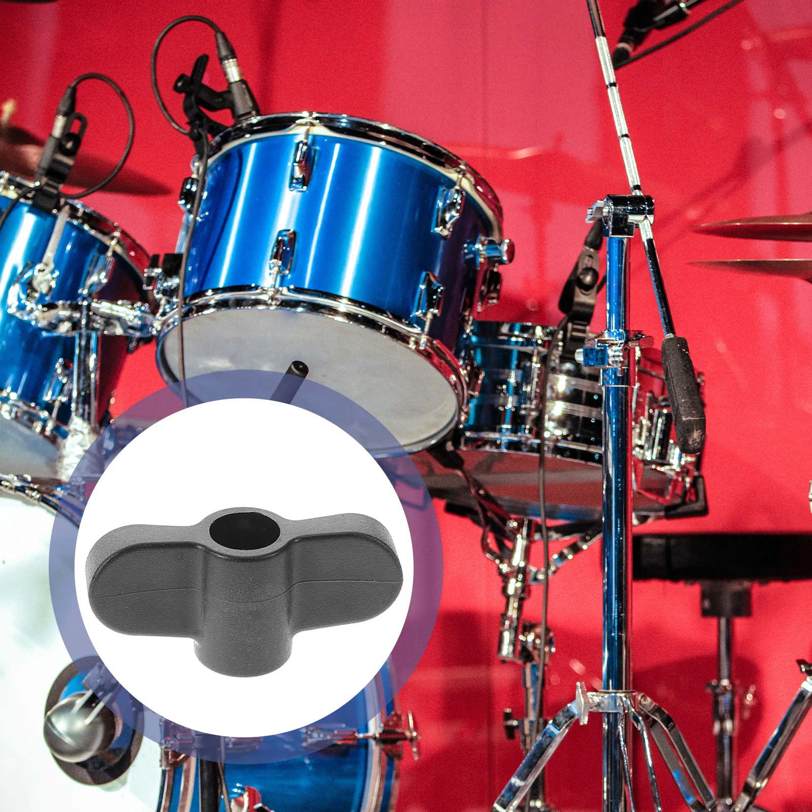 4 قطعة مجموعة طبلة الأجهزة آمنة لقط مقابض المسمار لأدوات تركيب حامل الصنج استبدال طبل الملحقات