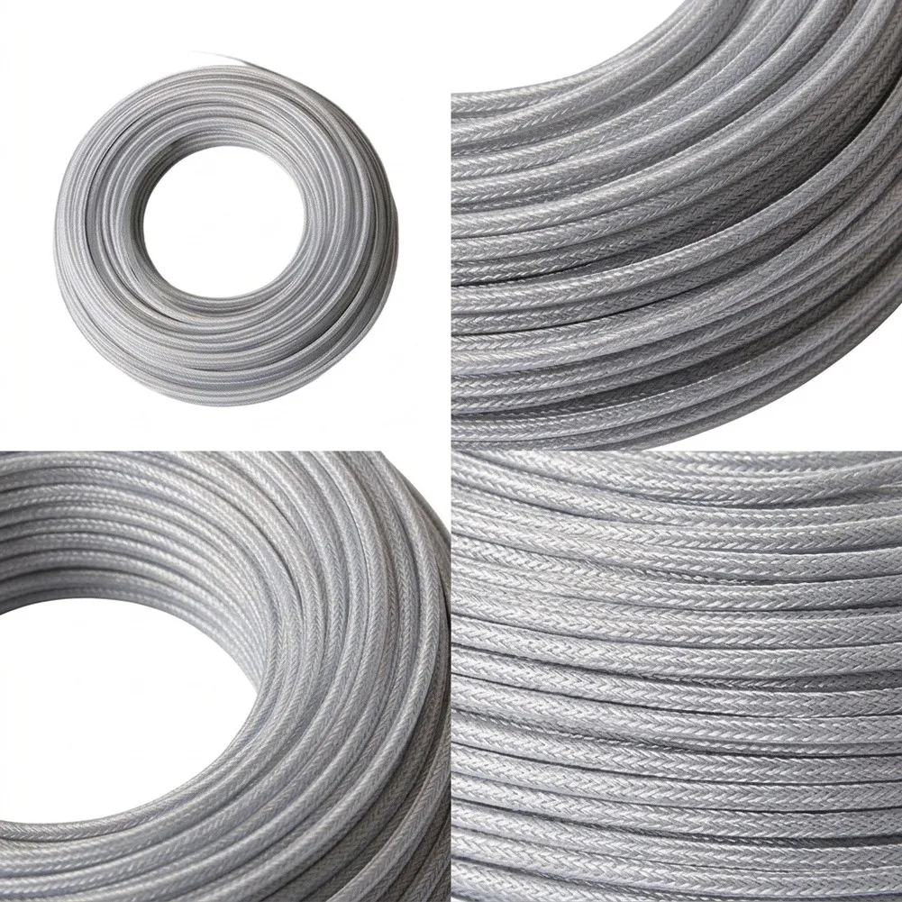 Steel Wire Reinforced Trimmer Line for Lawn Maintenance Equipment Designed for Use in Both Dry and Damp Grass Conditions