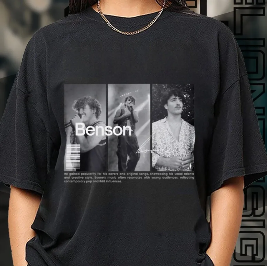 

Vtg Benson Boone Tshirt Unisex Short Sleeve Shirt Full Sizes S-2345Xl Gift For F