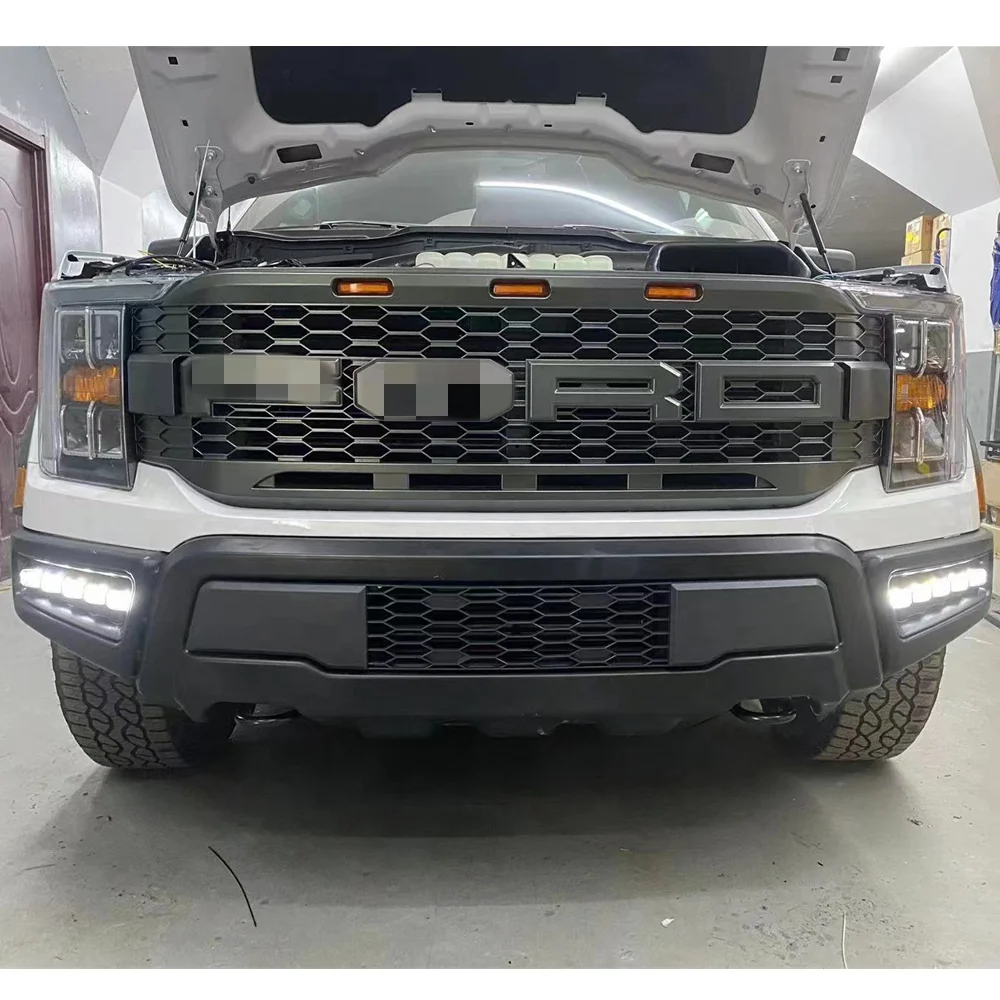 

2020-2023 F-ORD F150 RAPTOR front grille with amber DRL lights car body Kits