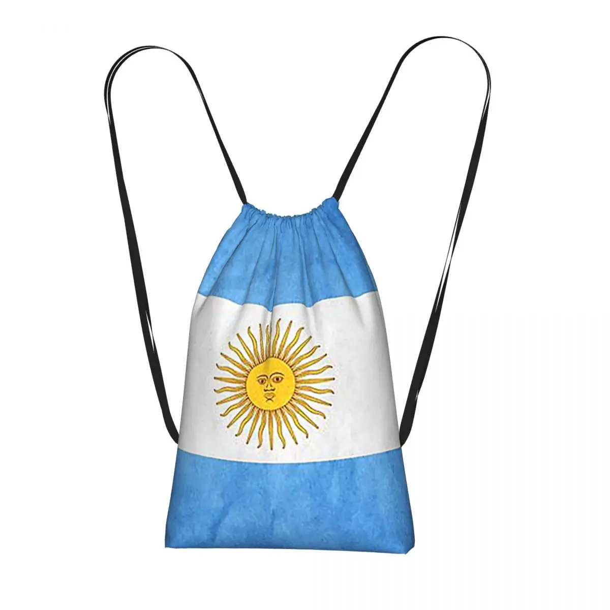 

Argentina Argentinian Flag National Flag Of Argentina Backpacks Casual Drawstring BagsStorage Bag Book Bags for Man Woman School