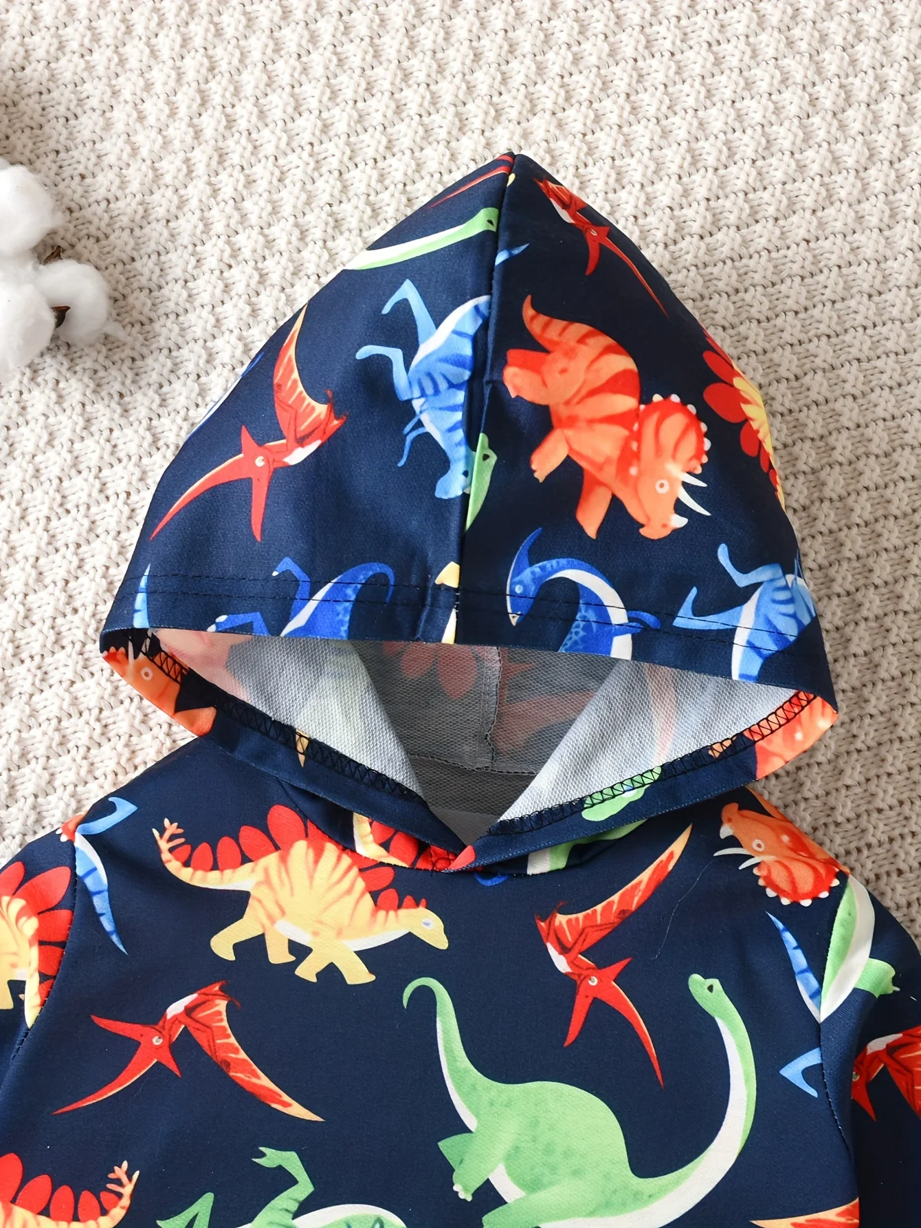 Dinosaur Pattern 3D Printed Hoodies Comfortable Trendy Pullover Novelty Casual Tops Unisex Loose Kids Sweatshirts Autumn Winter