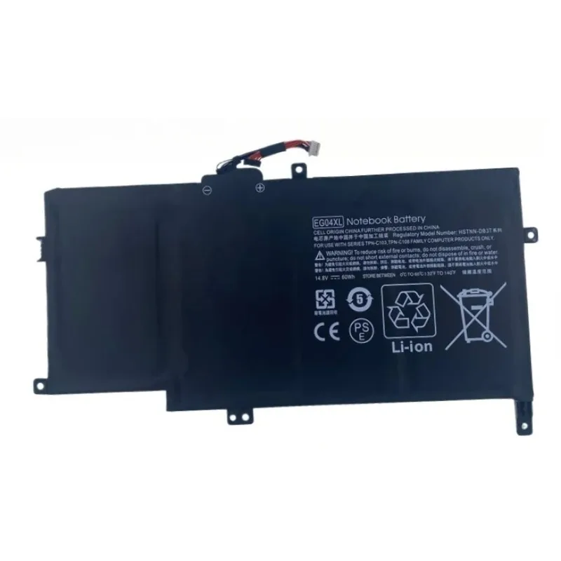 

New EG04XL Laptop Battery for 6 Series 681881-121 681881-271 TPN-C103 HSTNN-IB3T TPN-C108 HSTNN-IB3T 60Wh