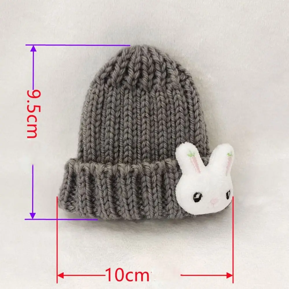 Gorro tejido a la moda, Color caramelo, 10 estilos, tocado de muñeco de peluche, accesorios para muñecas DIY de animales bonitos, muñecas de algodón de 15cm