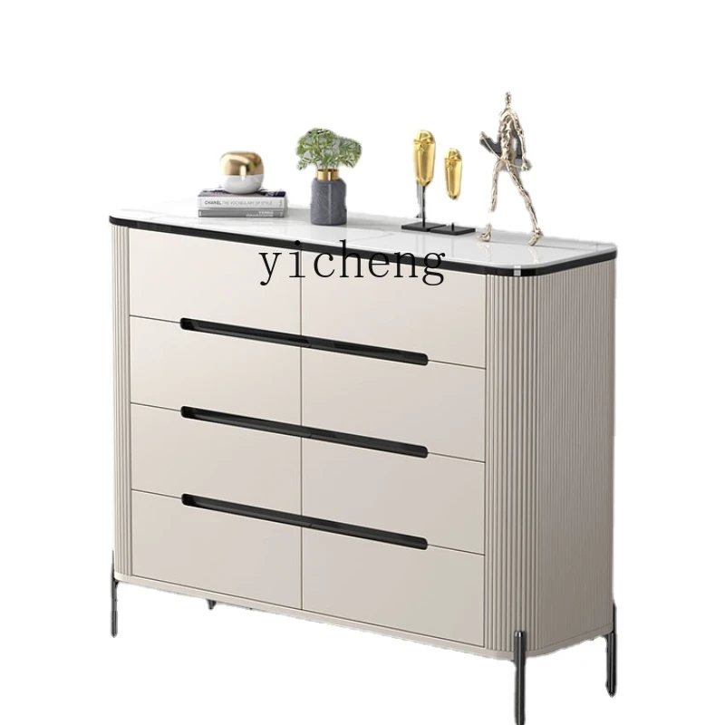 

Zc Locker Modern Hallway Large Capacity Chest of Drawers Matte Paint Living Room Wall Chest of Drawer