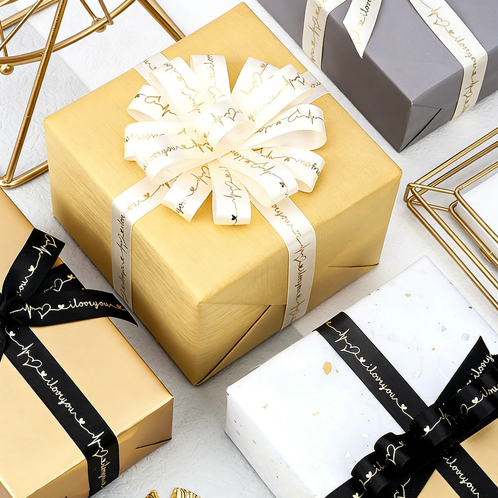 10 Yards Love You Collection High Quality Ribbon Valentine\'s Day Wedding Event Party Christmas Decoration Baking Bouquet Bow