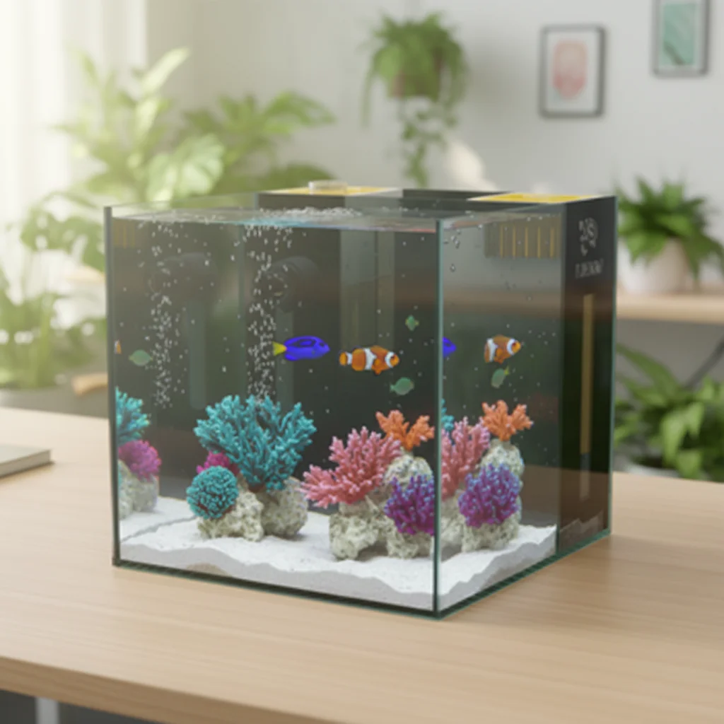 Marine Aquarium Live - 주바밤 맞춤형 용량 실내용 직사각형 해양