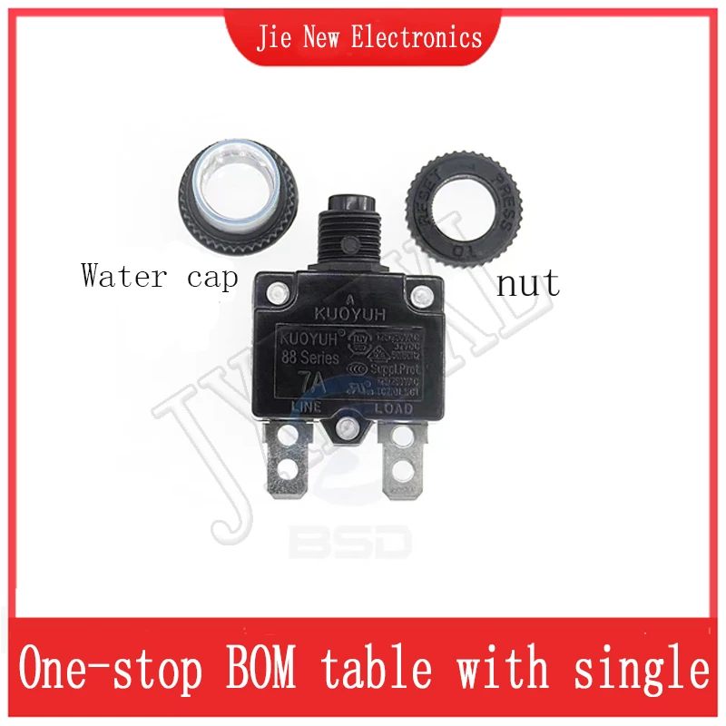 1sets 88 Series KUOYUH 3A 4A 5A 6A 7A 8A 9A 10A 11A 12A 13A 14A 15A 16A 17A 18A 19A 20A 25A Overload Overcurrent Protector