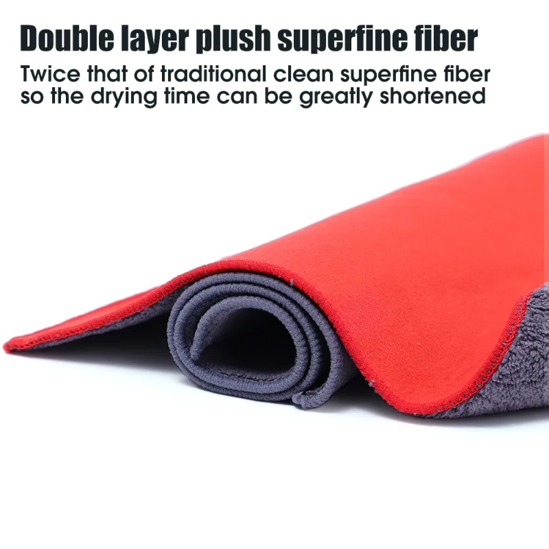 Car Cleaning Towel Strong Water Absorbent Drying Cloth Double-sided Washing Car Body Clean Rag Towels Car Accessories