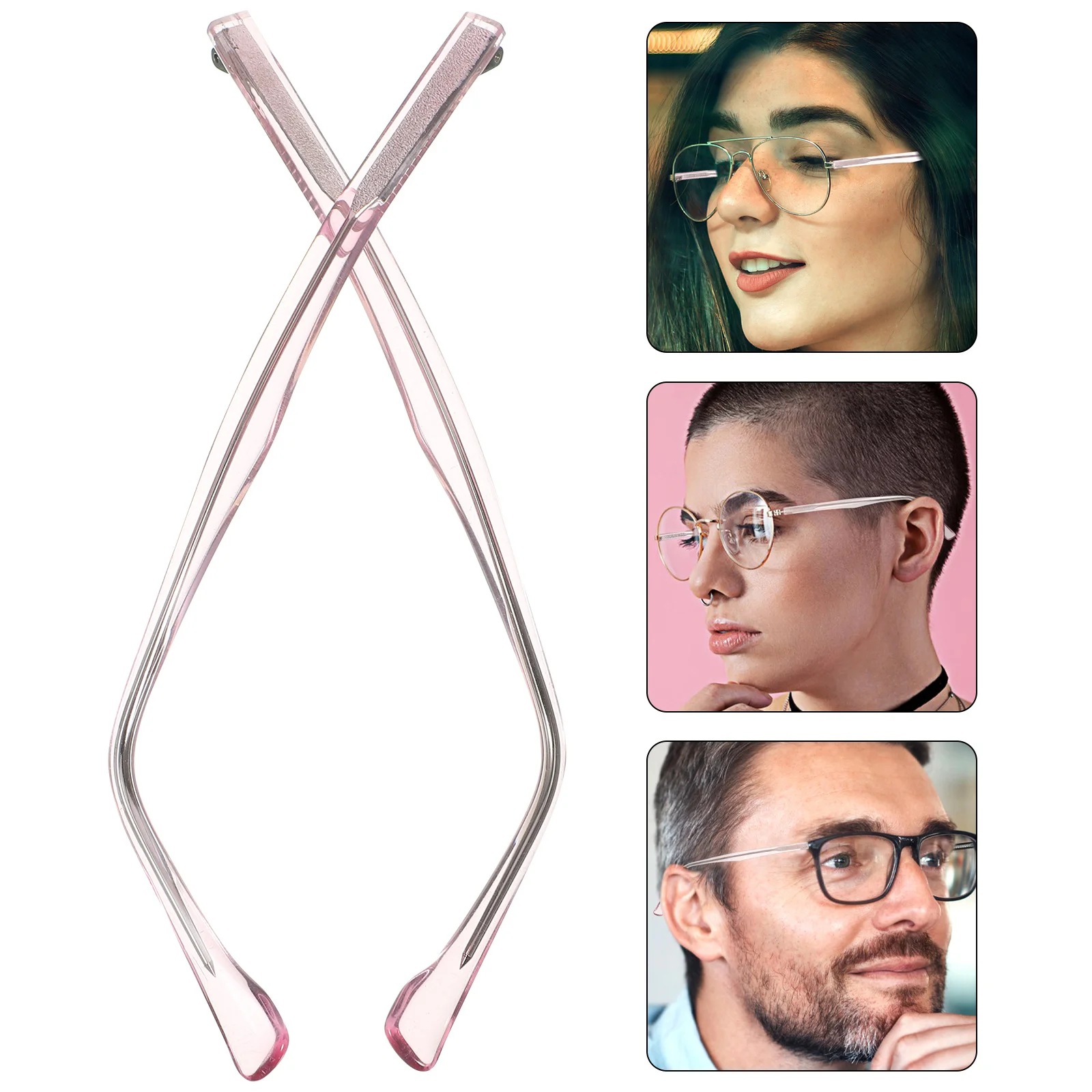 

1Pair Eyeglasses Arm Leg Accessories Stylish Decorative Replacement Parts for Men Women Universal Glasses Repair Kit